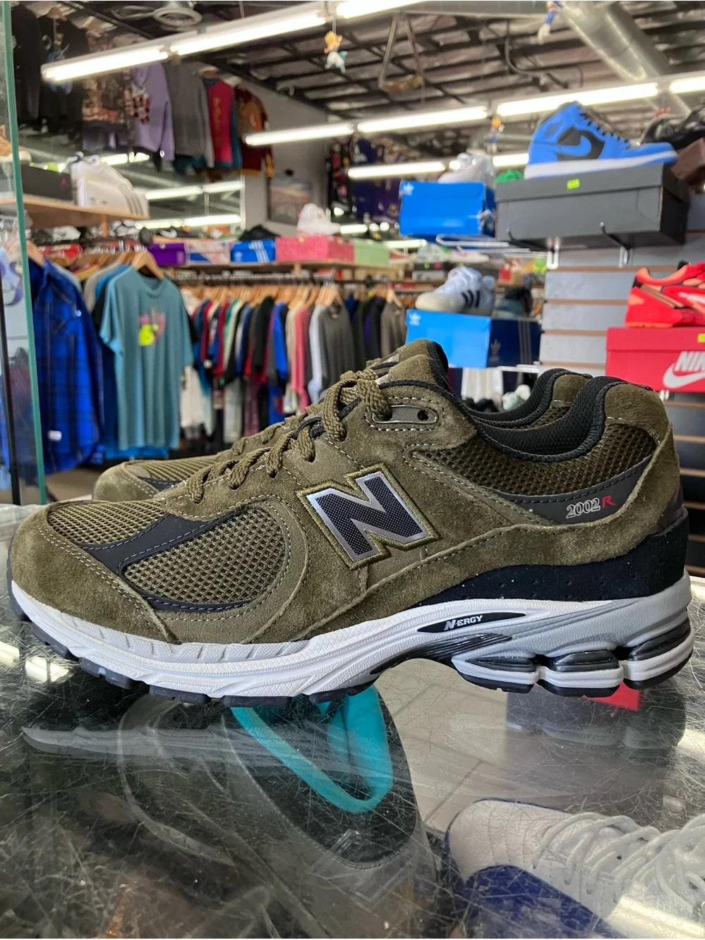 New Balance 2002R Woodland Black Size 8.5